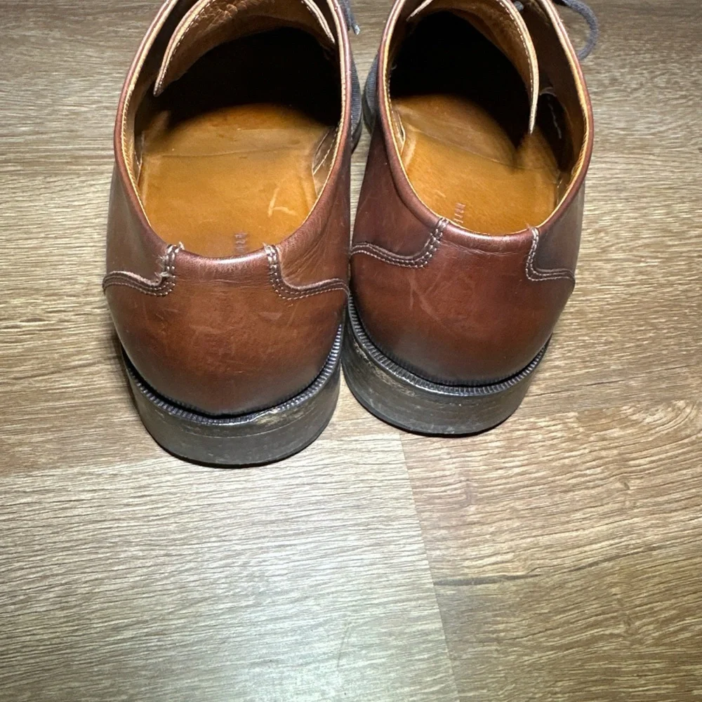 Martin Dingman Mens 9M Brown Leather Oxford Dress‎ Shoes Lace Up Business